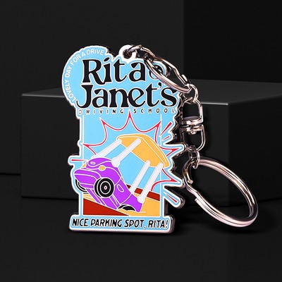 2.25" Hard Enamel Keychain