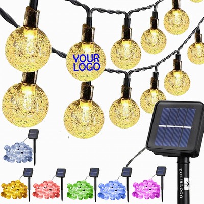Solar Crystal Globe String Light