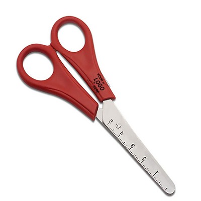 Polypropylene Safety Scissorts w/Ruler