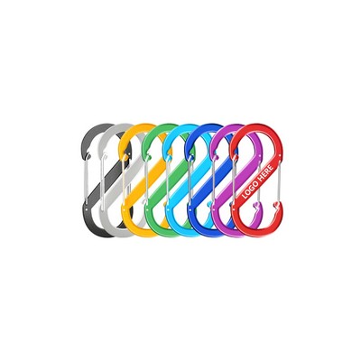Compact S Shaped Aluminum Carabiner