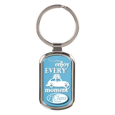 Metal Keychain with Insert
