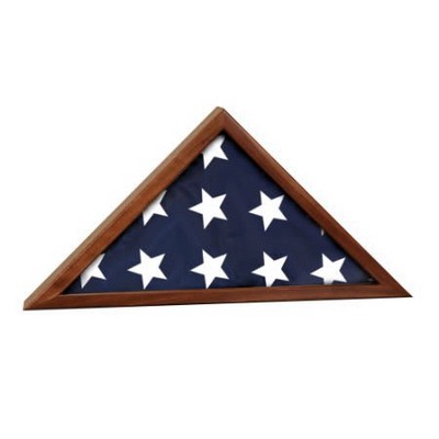 Genuine Walnut Flag Display Case