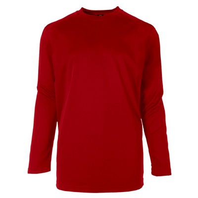 Basic Training Youth's Long Sleeve Crew Neck Tee Shirt (Set-In Sleeves)