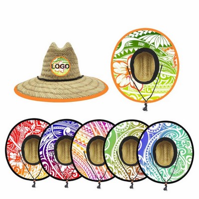 Sun Protection Straw Lifeguard Hat