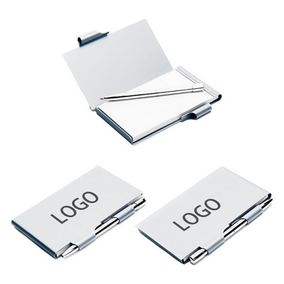 Portable Metal Notebook with Pen