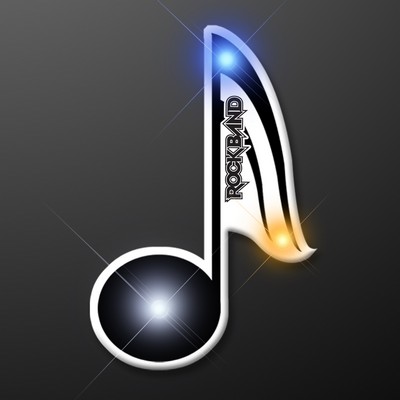 Music Note Flashing Pins - PRINTED