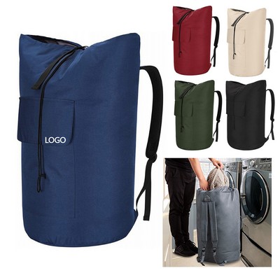 Roomy 125L Laundry Backpack Featuring Durable Adjustable Shoulder Straps