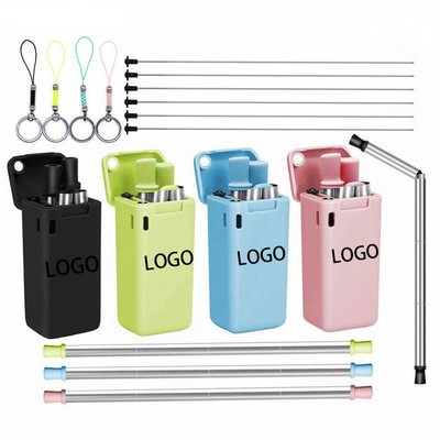 Telescopic And Foldable Straw.
