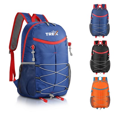 Ripstop Nylon Foldable Outdoor Pack with Bungee