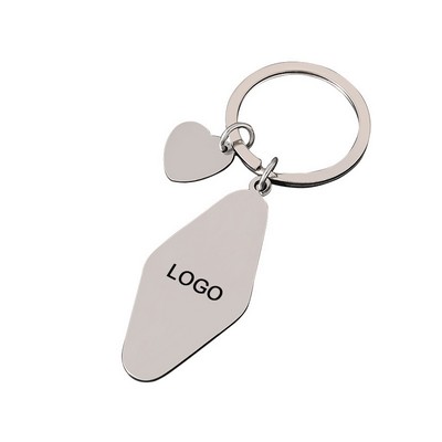 Mirror Polished Rhombus Keychain