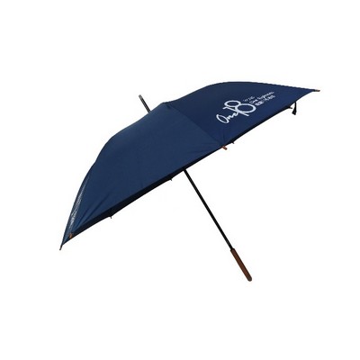 Classic Wooden J Stick Handle Auto Open Umbrella