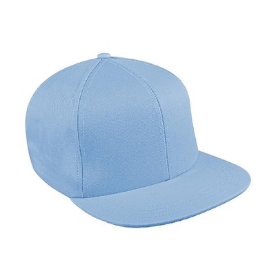 Solid Color Twill Velcro® Flat Brim Hat