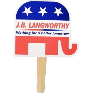 Patriotic Hand Fan, Full Color Digital