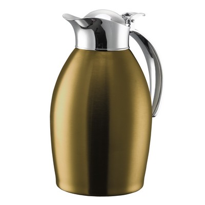1 Liter Nicollet Series Vintage Gold Vacuum Insulated Carafe w/Flip Top Lid