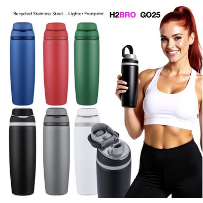 H2BRO GO 25 OZ Eco Recycled Stainless Steel Vacuum