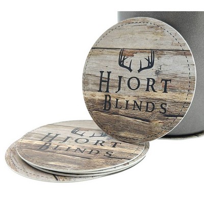 Custom 4" Round Drink Coasters | Full Color Paperboard | Bulk Bar, Brewery & Event Giveaway