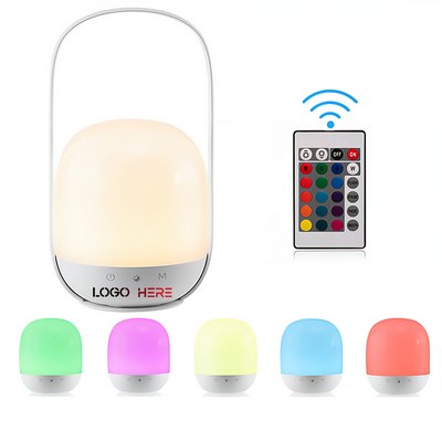 Small Bedside Lamp Portable Rechargeable