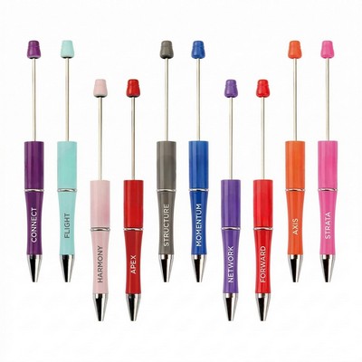 Plastic Beadable Ballpoint Pens DIY Multicolor