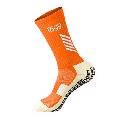 Silicone Grip Crew Socks