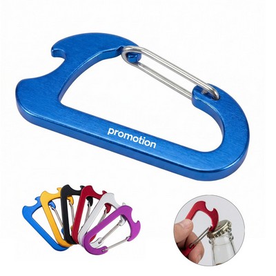 Aluminum Carabiner Bottle Opener Keychain