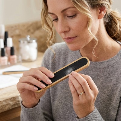 Bamboo Nail File Manicure Tool