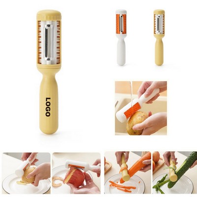 MOQ50 2-In-1 Fruit Vegetable Brush And Peeler