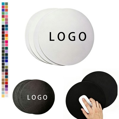 Rubber non-slip round mouse pad