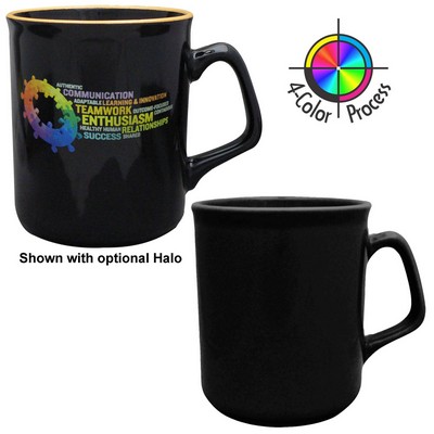 10 Oz. Black Titan Mug - Dishwasher Safe - 4 Color Process