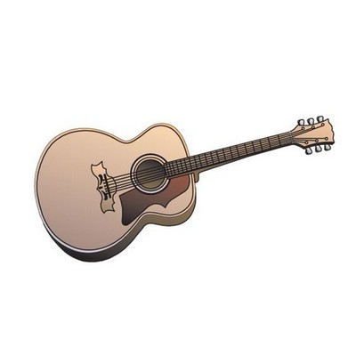 Acoustic Guitar Maxi Magnet (12 Square Inch)