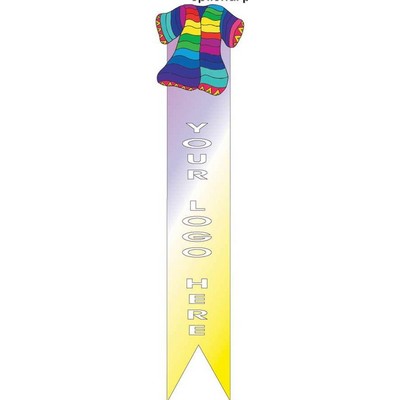 Many Color Coat Bookmark w/ Black Back
