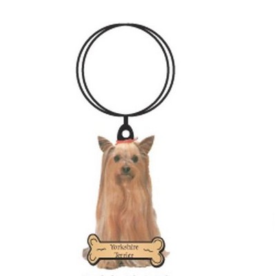 Yorkshire Terrier Keychain w/Mirrored Back (4 Square Inch)