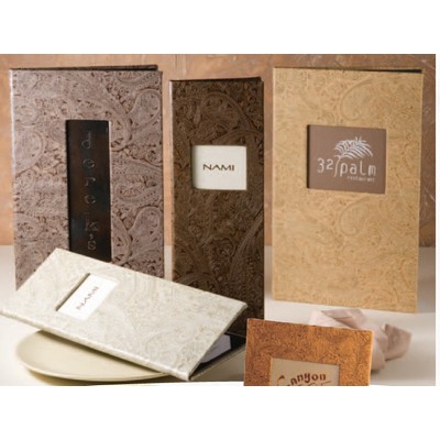 Paisley Continuous 3 Panel 3 View Menu Cover (5 1/2"x8 1/2" Insert)