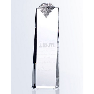 Kings Diamond Optic Crystal Award (2¾"x 8¼")
