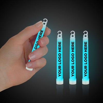 4" Premium Aqua Green Glow Stick(Printed)