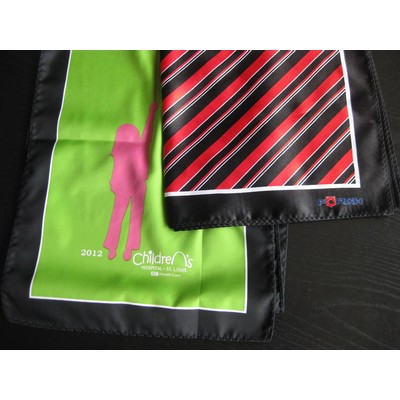 Silk Scarf With Custom Logo 36 X 36"