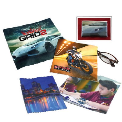 Full Color Cleaning Cloth- 6" X 6"