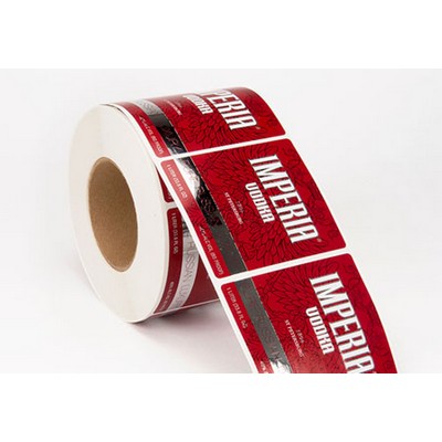 Bright Silver Metallic Roll Label (2.5"x3")
