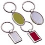 Stock Key Chain - Rectangle Fob w/Red Center