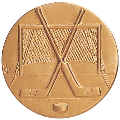 2" Ice Hockey General Stamped Medallion Insert Disc