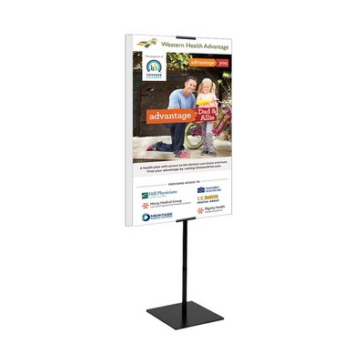 Economy Banner Stand Kit Double Sided, Vinyl (23" x 48")