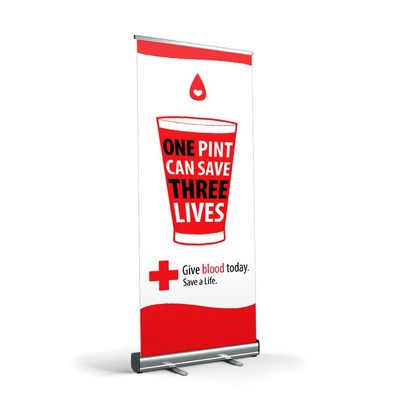 Retractable Banner Stand - 78.7" x 33.4" Economy Full Color