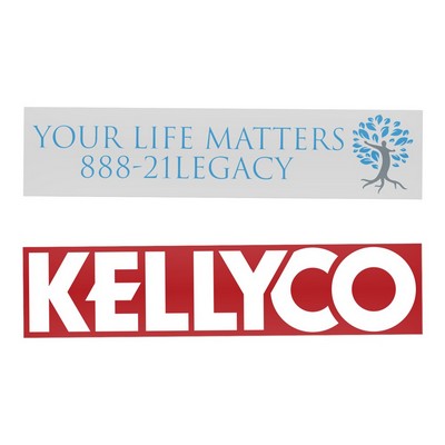2" x 9" Rectangle Sticker