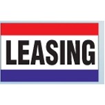 3 Stripe Leasing Nylon Message Flag (3'x5')