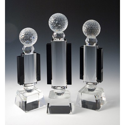 Golf Optical Crystal Award/Trophy 11.5"H - Variant A