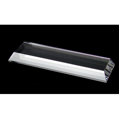 Base optical crystal award/trophy.6.3" x 2"