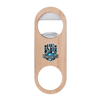 Mini Wood Paddle Bottle Opener