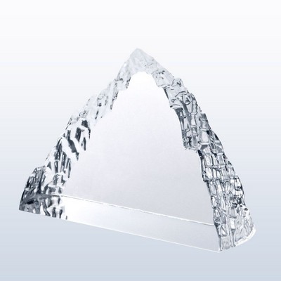 Peak Iceberg (Clear Edge) Optic Crystal Award - Large