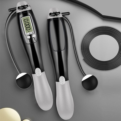 Jump Rope With Counter On Handles And Cordless Weighted Attachments Jump Rope With Counter