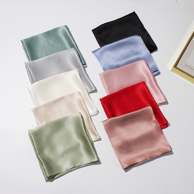 Pure color 100% Mulberry Silk Scarf