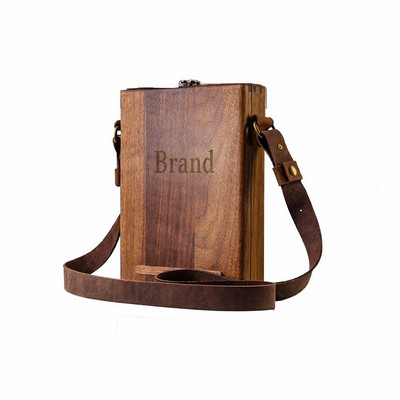 Multifunctional Wooden Handmade Crossbody Postman Bag